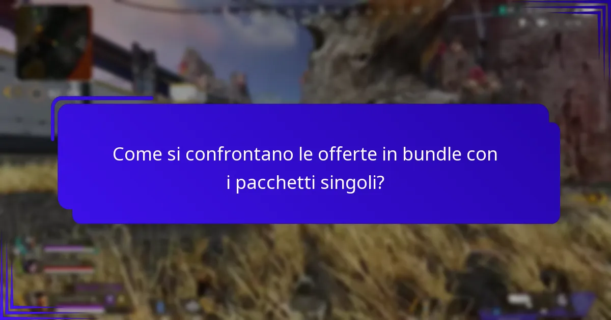 Come si confrontano le offerte in bundle con i pacchetti singoli?
